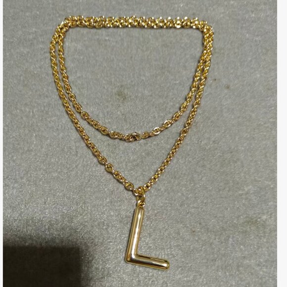 Roxanne Assoulin The Very Big Puffy Initial Necklace with Charm J/K/L/P/R - Picture 8 of 10